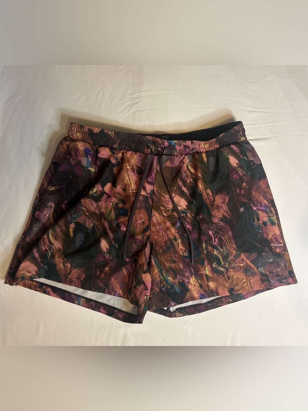 Lululemon Abstract Print Lined Training Shorts — Size L